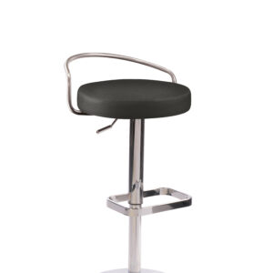 Bar- und Tresenhocker mit rundem Sitz und Rückenbügel