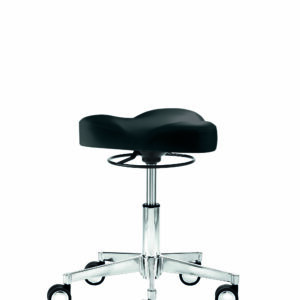Funktionsdrehhocker mit ergonomischem Dreiecks-Sitz