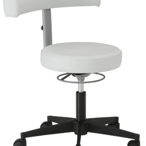 Funktionsdrehstuhl mit höhenverstellbarem und schwenkbarem Rücken